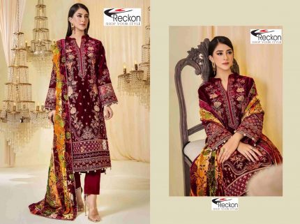 Velvet digital print suit RV-05