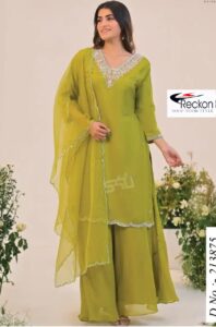 Stitched Georgette Flapper Designer Suit